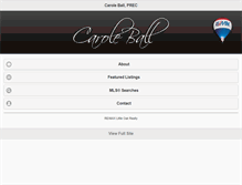 Tablet Screenshot of caroleball.com